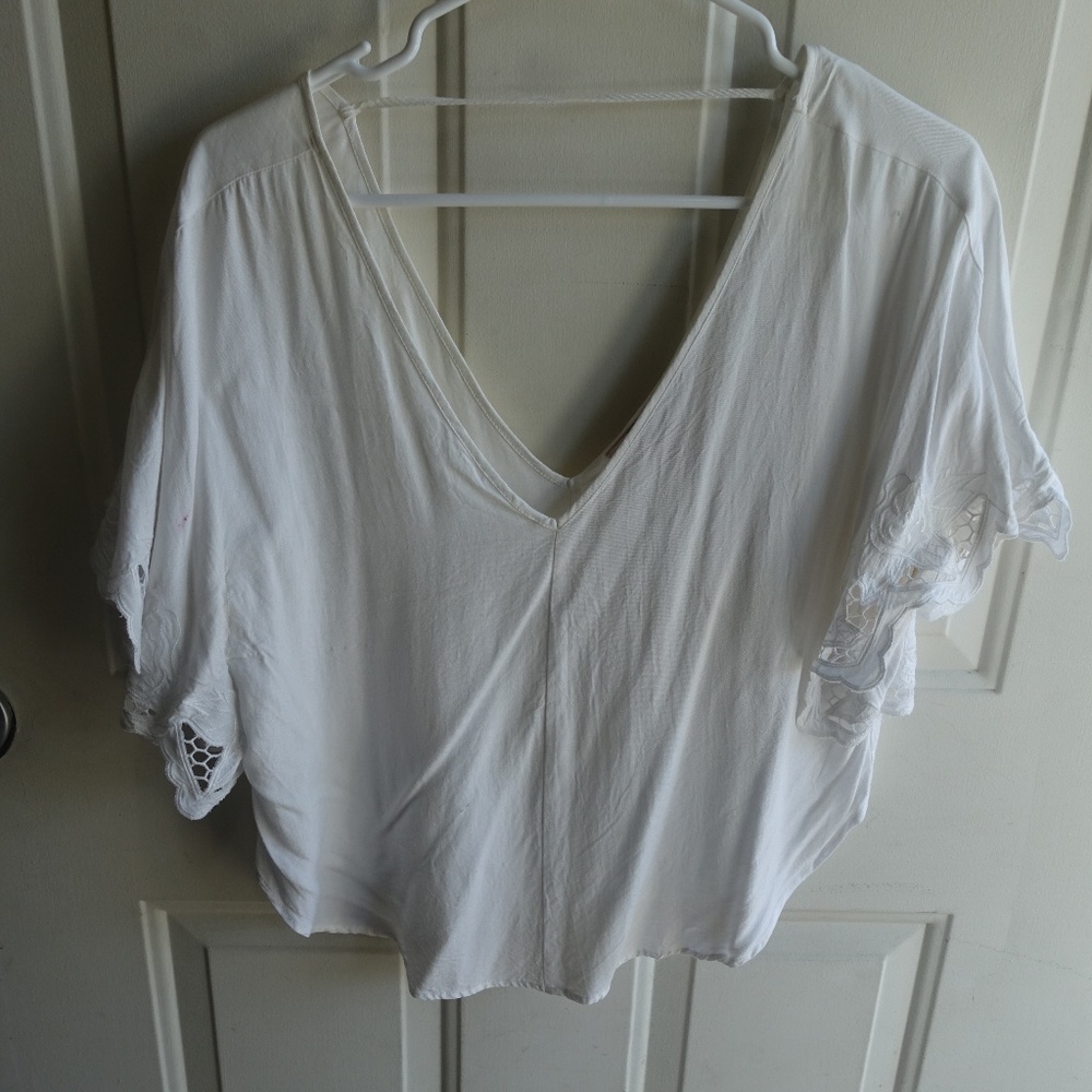 White loose fitting shirt